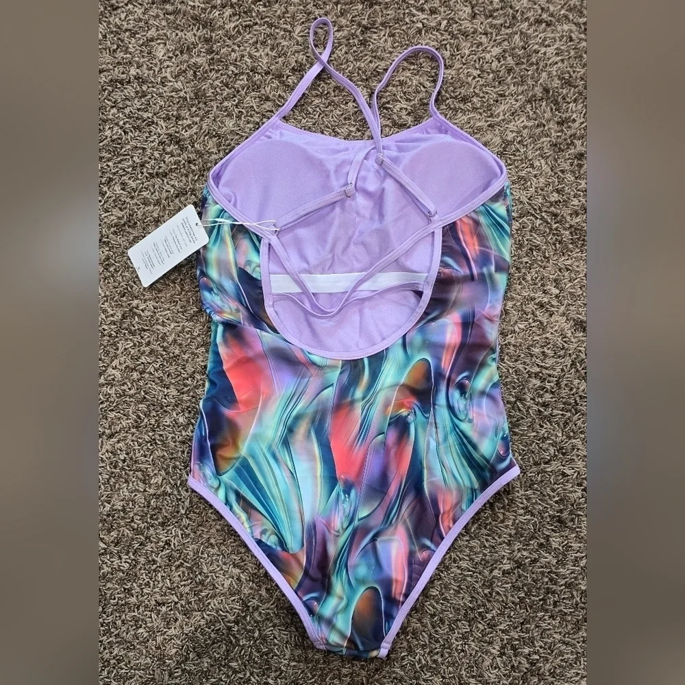 UNIQUEBELLA One Piece Swimsuits for Women Modest Tummy Control Swimwear SIZE M